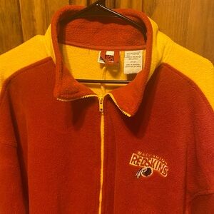 Vintage Washington Redskins Knights Athletics Red and Yellow fleece jacket coat